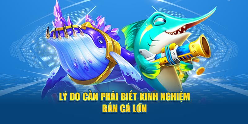 Lý do cần phải biết kinh nghiệm bắn cá lớn 